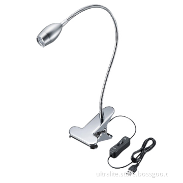Portable Wired LED Bule Clip Lamp Flexible Clip Night Light